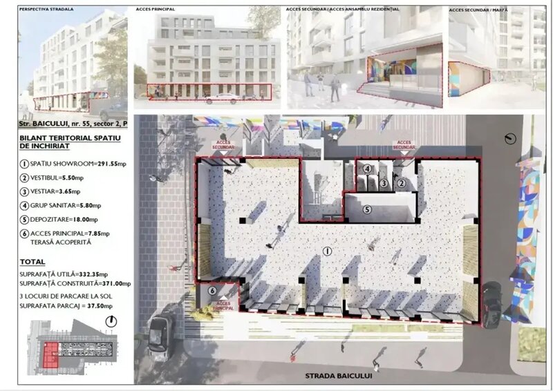 Spatiu comercial de vanzare, comision 0%, ansamblul Ghica Apartments